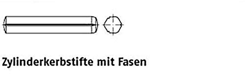 Zyl.kerbstifte m. Fase ISO 8740 1.4305 5 x 24 rostfrei A 1 VE=S 100 Stück
