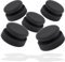 detailmate Autopflege - Made in Germany - 5er Pack Handpolierschwamm medium, schwarz, Ø90mm, aus Premium Schaumstoff für Handpolitur/Wachse/Applikator Pflegeprodukte auf Kunststoff, Reifen
