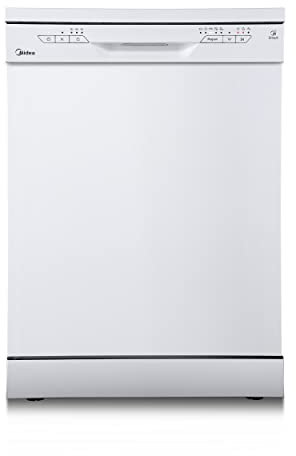 Midea SF 3.60NW PRO Geschirrspüler, 14 Maßgedecke, Spülmaschine mit WLAN, Geschirrspüler Freistehend Unterbaufähig, 5 Reinigungsmodi, 47 dB, 3/6/9h Startzeitvorwahl, Weiß