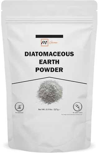 mGanna 100% Natural Diatomaceous Earth Powder for Skin Exfoliation Health & Cosmetic formulations 0.5 LBS / 227 GMS