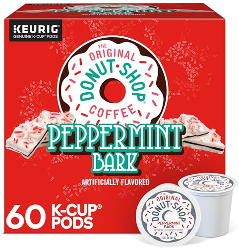 The Original Donut Shop Peppermint Bark Keurig Single-Serve K-Cup Pods, Light Roast Coffee, 60 Count