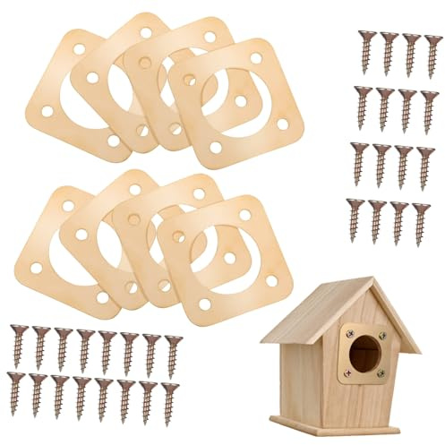 CORHAD 8piezas Protección Casa Pájaros Protector Seguridad Aves Acabado Fino Prevención Intrusiones