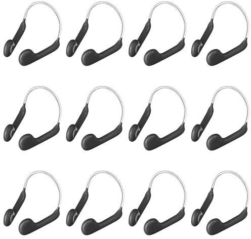 Forreen Tappi per Naso Nuoto, 12 Pezzi Tappanaso per Piscina Adulti Bambina Impermeabile Comodo in Silicone Nuoto Naso Clip per Protezione Allenamento da Nuoto