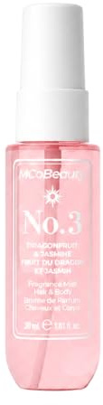 MCoBeauty Mini Fragrance Mist No.3-30ml Travel Size | Hair & Body Spray, All Day Wear, Light Sweet Perfume, Long Lasting, Vegan & Cruelty Free