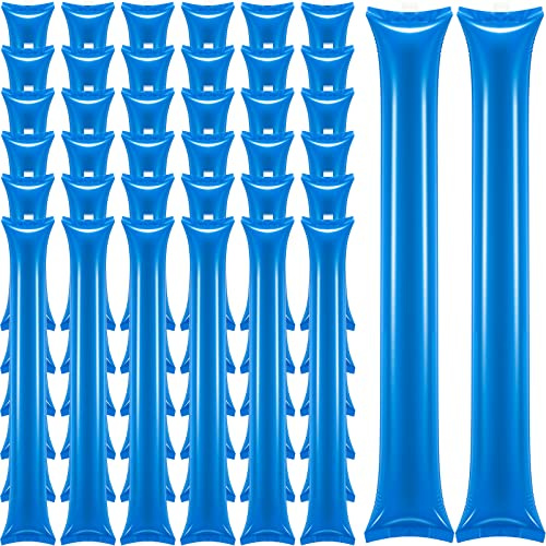 Chivao 120 Pcs Thunder Sticks Thicken Plastic Cheering Sticks Team Inflatable Noise Makers Cheerleading Sticks for Sporting Cheers Spirit Basketball Football Dance Halloween Party
