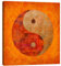 Posterlounge Yin und Yang Leinwandbild von Andrea Haase 40 x 40 cm Orange Wandbilder Wanddeko