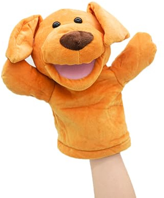 lilizzhoumax Simulation Puppy Hand Puppet Plush Toy, Stuffed Animal Plush Dog Cute Role-Playing, Child Interactive Early Education Toys Home Decoration Animal Toys birthday Gift for Kids boys girls