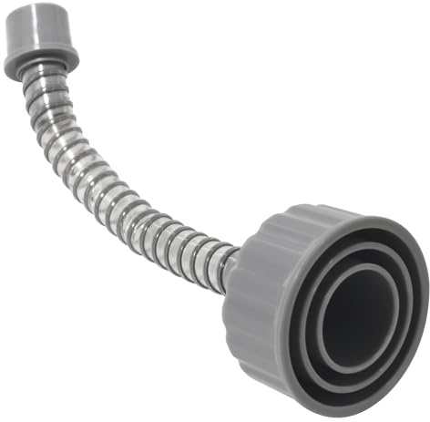 ZNTVW A/C Drain Lines Cleaner Tool in Wet Vac Attachment To Unclog And Evacuate, ABS Plastic Vacuum Hose Compatiable With Most PVC Pipe Sizes, Easy To Use, Grey