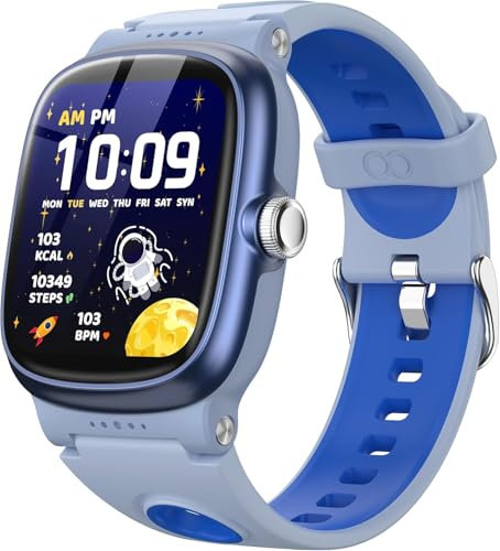 Smart Watch for Kids, Fitness Watch for Boys Girls with Heart Rate Sleep Tracker, IP68 Waterproof Smartwatch, Kid Smart Watch with 20 Sports Modes Pedometer, Alarm Clock, Toys Gifts for Kids Aged 4-16