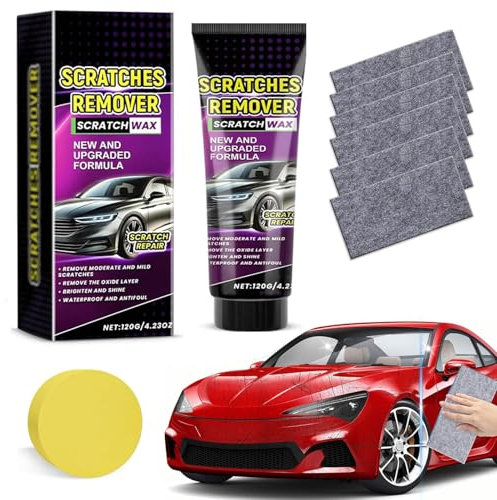 120g Polish Auto Rimuovi Graffi, Pasta Abrasiva per Carrozzeria, Polish Auto Professionale, Rimuovi Graffi Auto, Auto Scratch Remover, Rimozione Graffi per Auto e Restauratore di Vernice (1Pcs)