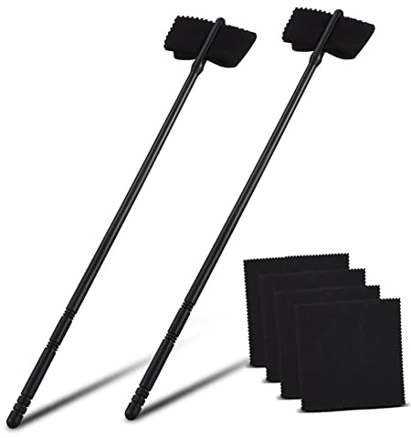 JOINPAYA Pulitore Per Flauto Di Strumenti Asta Per Pulizia e Panno Resistente e Facile Da Usare Per Manutenzione Di Sassofono Ottavino Flauto e Altri Strumenti Fiato