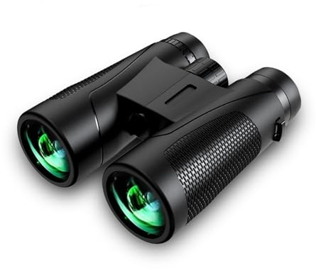 12x42 High-Power Adult Binoculars with BAK4 Prism, FMC Lens, Waterproof & Fogproof, Ideal for Bird Watching, Travel, Stargazing, Hunting, Concerts (Including Carry Bag)