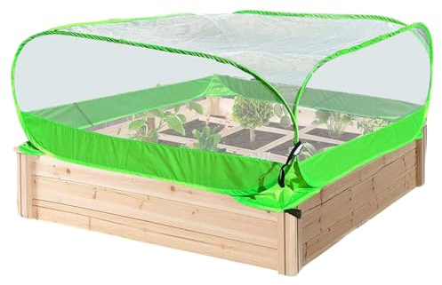 Rete di protezione da giardino pieghevole, protezione per piante, protezione da giardino, antivento, per piantine, frutta, arbusti, giardino, terrazza, prato