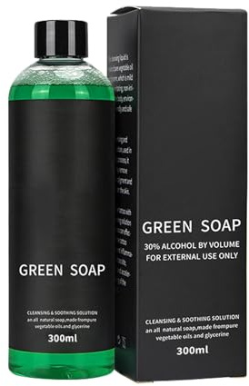 KOAHDE Green Soap,Jabón Tatuaje,Green Soap Tattoo,300ML,Jabón Líquido Para Limpiar la Piel Durante el Tatuaje