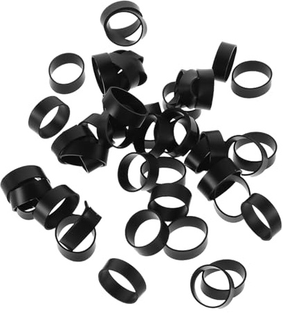 Genérico Bridas para Cables de Silicona Negras 12x4 Mm Bandas Elásticas Planas Antideslizantes para Oficina y Gestión de Cables Escolares Organizador Reutilizable Pack 500