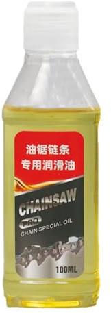 Huile De Chaîne 100 Ml Pour Scie À Chaîne Électrique | Lubrifiant Pour Tronçonneuse | Huile Toutes Saisons Pour Scie Électrique