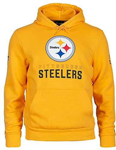 New Era - NFL Pittsburgh Steelers Team Logo and Name Hoodie - Steelers Gold Farbe Steelers Gold, Größe M