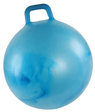 perfk Pelota para Saltar, Pelota Deportiva para Saltar, Pelota de Ejercicio de 55cm de diámetro, Juego de Salto para jardín de Infantes, Redonda, Divertida, Azul