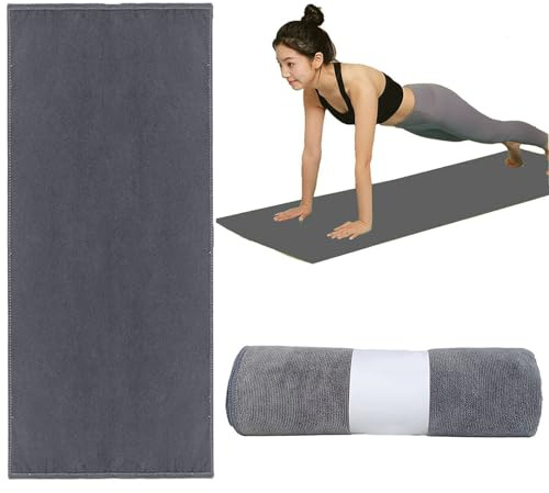 Yoga Towel Non Slip Hot Yoga Mat Towel for Mats Sweat Absorbent Yogas Blanket 24 x72 Quick-Drying Yogas Mats Hot Mat Cloth Towel Fitness Pilates Yoga Gym Mats Towels for Bikram, Pilates, Gym Workout
