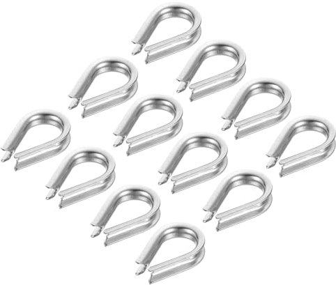 Dulcicasa M2 Edelstahlkauschen, 30 Stück pro Packung Drahtseilkauschen, 1,5 mm Durchmesser Drahtseiltakelage