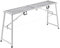 VEVOR Plataforma de Trabajo, Altura Ajustable de 4 Velocidades 90-150 cm, Escalera de Acero de Aleación Plegable, Pies de Goma Antideslizantes, Taburete para Pintar Paneles de Yeso, Limpieza y Lavado
