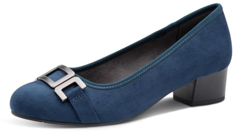 Jana Mary Jane Femme à Talon Bloc Vegan, Navy, 41 EU