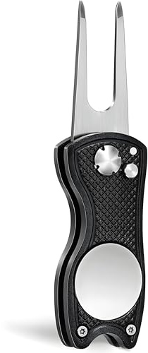 Stripe Forchetta Pitchfork con Marker Magnetico, Divot Tool Pieghevole