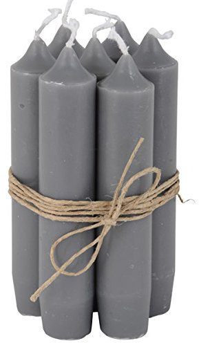 IB Laursen - Stabkerze - dunkelgrau - 8 Stück