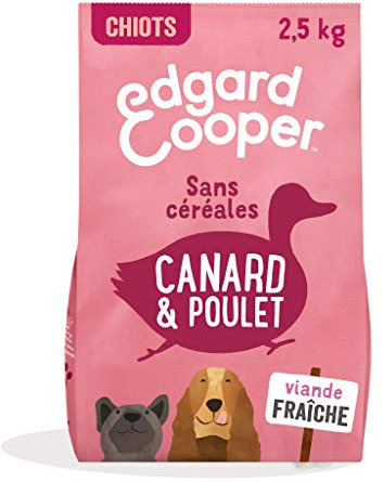 Edgard & Cooper Trockenfutter für Hunde, Welpen, Junior, ohne Getreide, natürliche Nahrung, 2,5 kg, Ente & Huhn, frisch, gesunde Ernährung, schmackhaft und ausgewogen, hochwertige Proteine