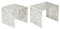 Riess Ambiente Stylischer Couchtisch Abstract 2er Set Silber im Gap Design Wohnzimmertisch Modern Satztische Tische