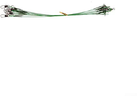50 Stück 20 cm Köder Blei Draht Anti-Biss Drahtverbinder 15/20/25 cm Angelausrüstung-grün