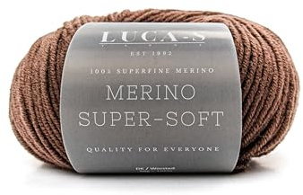 Hilo de lana merina Superfine DK para tejer y hacer punto, 100% lana merina súper suave y lavable 50 g Superwash Bola