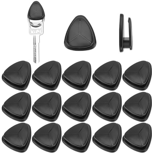 craspire 20 Crochet Adhésif pour Voiture Mini Crochets Adhésifs Noirs Cintres Triangulaires Multifonctionnels pour Siège Arrière Crochets Muraux Auto Adhésifs pour Serviettes Crochets Muraux de Salle