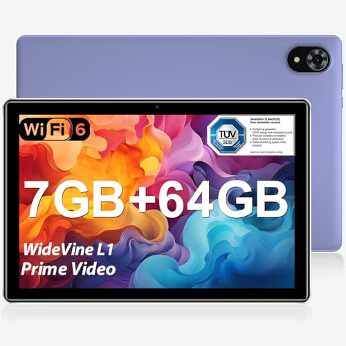 DOOGEE U9 2025 Neueste Tablet 10 Zoll 64GB ROM (1TB TF) + 7GB RAM WiFi 6 Kinder Tablet Android 5060mAh 1280 * 800 HD+ IPS/Dual Camera/Bluetooth 5.0/ Typ C/ 3.5mm Kopfhöreranschluss