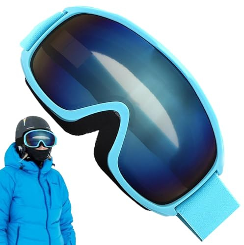 Ylnailky Surlunettes Lunettes de ski,Lunettes de ski antibuée | Lunettes de neige antibuée Protection UV Lunettes de ski - Lunettes de snowboard réglables, accessoires de ski pour hommes et adultes
