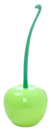 Escobilla WC Cereza con Soporte - Soporte para Cepillo De Baño con Mango De Largo Alcance - Herramienta De Limpieza Profunda Antideslizante para Baño En Hogar U Oficina