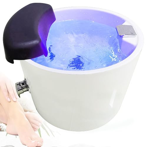 AityBuy Footbath with Massage Colorful Lamp,Foot Bath Spa Acrylic,Foot Spa Bathtub,Foot Soak Basin Tub for Pedicure,Acrylic Massage Foot Bath,for Feet Relaxation