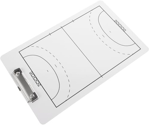 CONGARTENO Lavagna Tattica Handball in PVC Leggero e Portatile Board Cancellabile per Allenatori di Pallamano con Clip Multifunzionale Accessorio Sportivo Essenziale per Partite e