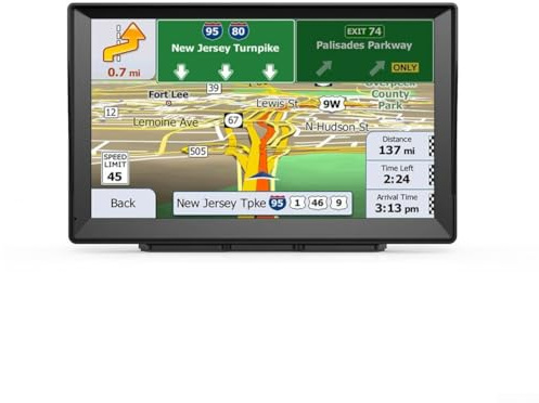 ZWEquipint Navigatore da 9 pollici per auto e camion con mappe offline,8GB 256MB, Touchscreen Lettore multimediale con Lane Assist,Per i conducenti
