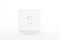 1 Gang 2 Way Light Switch - White Electrical Curved Edge Light Switches with Screws - 250 V A.C, 10AX Single Wall Switch for Home, Office, Industries, Shedes, garages etc (1)