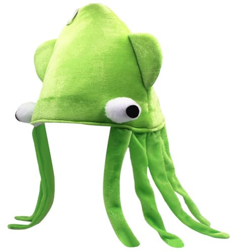 Uposao Unisex Plüsch Tier Hut für Erwachsene Kinder,Lustig Krabben Plüsch Tier Ohrenschützer Hüte Mützen Kopfbedeckung Halloween Karneval Weihnachten Kappe Mütze Karneval Kostüme Zubehör Geschenk