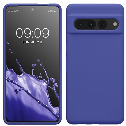 kwmobile Handyhülle für Google Pixel 7 Pro Hülle, für Pixel 7 Pro Case - Hülle Silikon - kabelloses Laden - Blauviolett