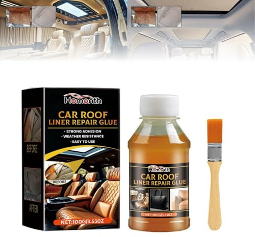 Headliner Repair Glue - Upholstery Fabric Adhesive for Car Roof Liner & Headliner (1 PC)
