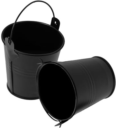 DIKACA Seau À Huile pour Barbecue Égouttoir 2 Pièces en Métal Peu Encombrant Et Facile À Entretenir