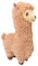 UOCAI Alpaka Kuscheltier, Alpaka Kissen Lama Kuscheltier, Alpaka Plüschtier Weiches Lammfellwolle Alpaka Kuschelkissen, Plush Alpaka Geschenk für Kinder Mädchen Jungen (33 cm, Braun)