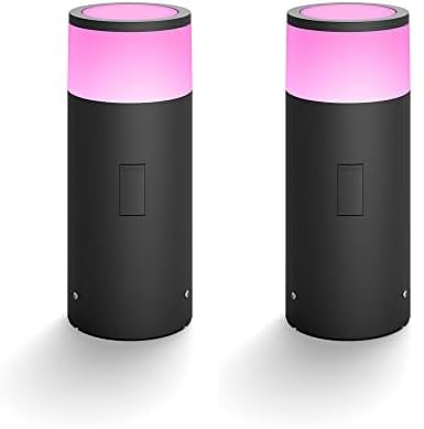 Philips Hue White and Color Ambiance LED Calla Extension for Outdoor use, dimmable, up to 16 Million Colors, controllable via app [Energy Class G] (Packung mit 2)