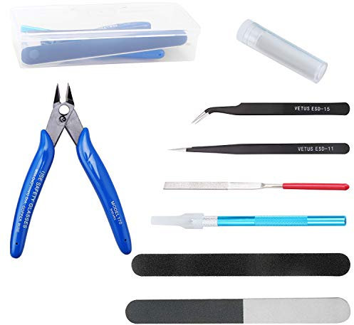 WiMas 9 Stück Standard Gundam Modellierer Basic Tools, Gundam Modeler Grundwerkzeuge, Modellbau Werkzeuge