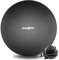 MAXXIVA® Gymnastikball Anti-Burst mit Luftpumpe bis 250 kg hautfreundlicher Sitzball Reha Hometraining Balanceball Yoga Pilates Sport Fitnessball (65 cm, Schwarz)