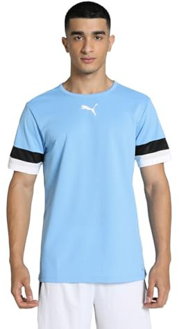 PUMA Herren Teamrise Jersey Hemd, Team Light Blue-puma Black-puma White, XXL EU