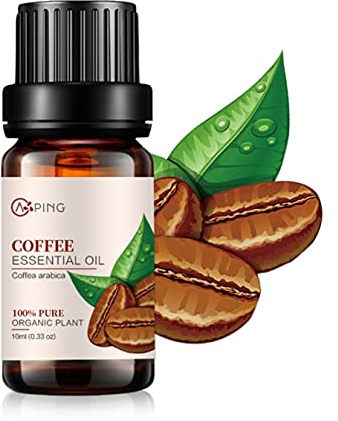 AOPING Coffee Essential Oil - 100% Pure Organic Natural Plant (Coffea Arabica) Coffee Oil for Diffuser, Aroma, Spa, Massage, Yoga, Perfume, 0.33oz